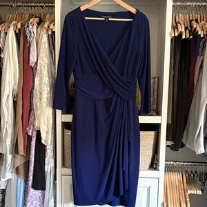 Ralph Lauren Deep Blue Long Sleeve Dress